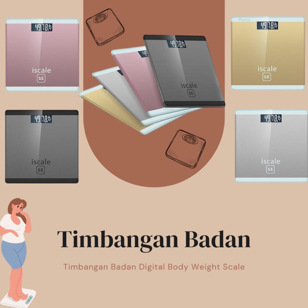 NEW Timbangan Badan Digital 180KG Pengukur Berat Badan Digital/ Timbangan Baterai/ Timbangan USB/ Ti