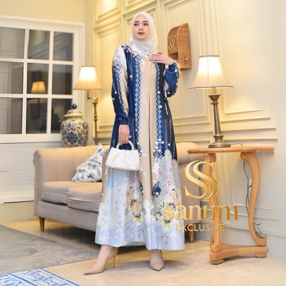 Terlaris Baju Gamis Armani Premium Silk Motif Terbaru  Jumbo 130  Pesta Pengajian Seragaman Best Sel