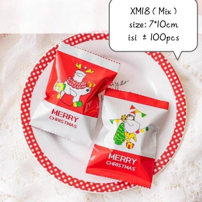>>>>>] Plastik Natal XM18 Plastik Kue Kering Cookies Nastar Plastik Christmas