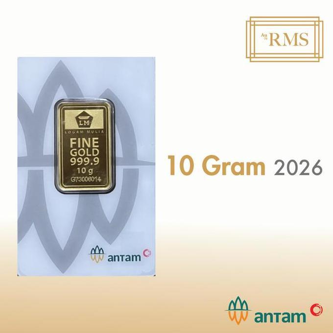 10 GR (GRAM) LOGAM MULIA/LOGAM MULIA ANTAM/LM/EMAS ANTAM BERSERTIFIKAT