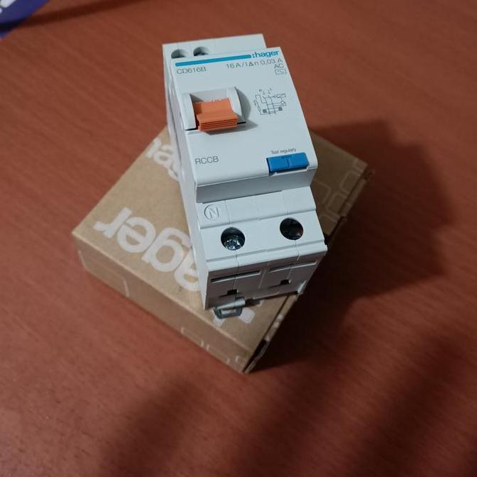 ELCB / RCCB 2P 16A / 40 A HAGER CD 616 B [terbaik]