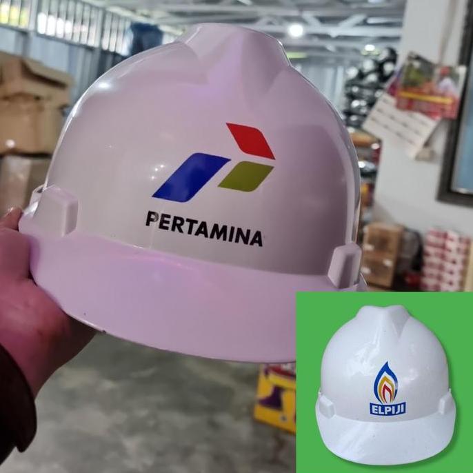Helm Pertamina helmet proyek helmet Peralatan Pertamina helm elpiji helm LPG