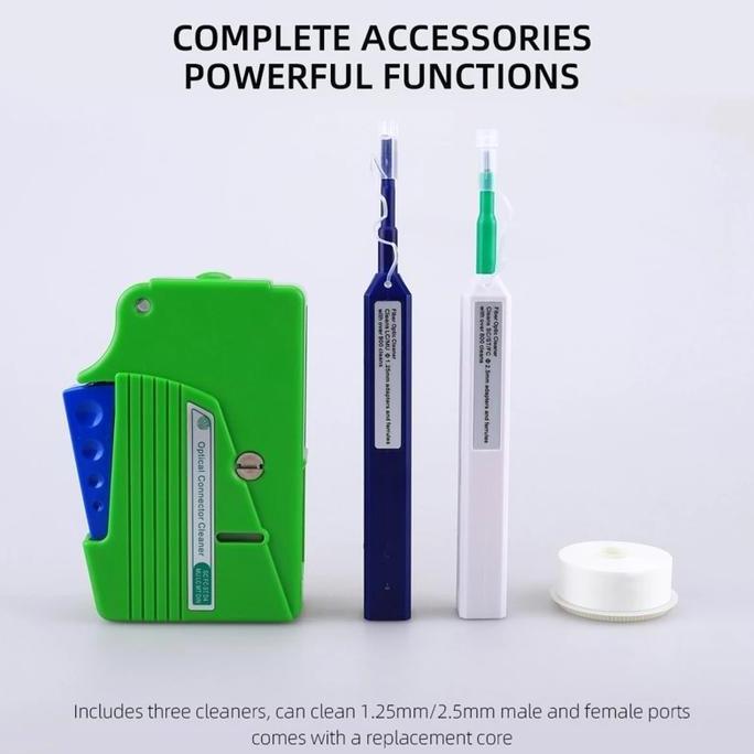 Fiber Optic Connector Cleaner Fiber Optic Clean Tool Set 1.25mm/2.5mm