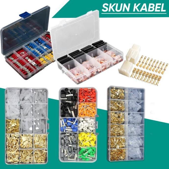 RAMADHAN_GROSIR - SKUN KABEL TEMBAGA GEPENG RING GARPU TUSUK FERRULES TERMINAL KONEKTOR SOCKET HOUSI