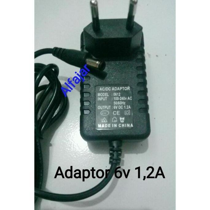 Allthebest- Adaptor Mesin Jahit Mini Portable AC DC 6V 7.2W, 6.0V 1200mA Charger