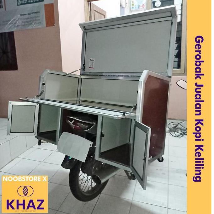 Terlaris Gerobak Motor Kopi Keliling / Gerobak Jualan Dimotor / Gerobak Rombong
