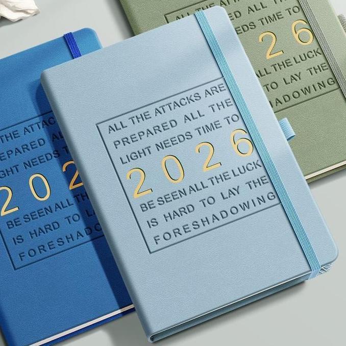 Tigasembilanshop - 2026Agenda Planner A5 Notebook Mingguan Bulanan Buku Diary Jurnal Perlengkapan Ka