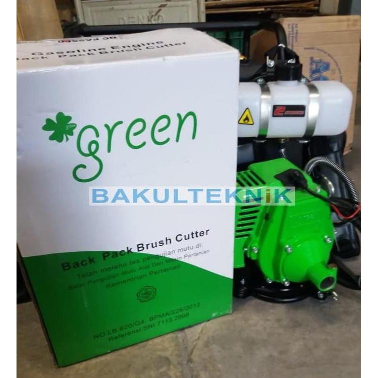 Promo Mesin Potong Rumput Backpack Brush Cutter Pemotong Rumput 4 tak Green Diskon