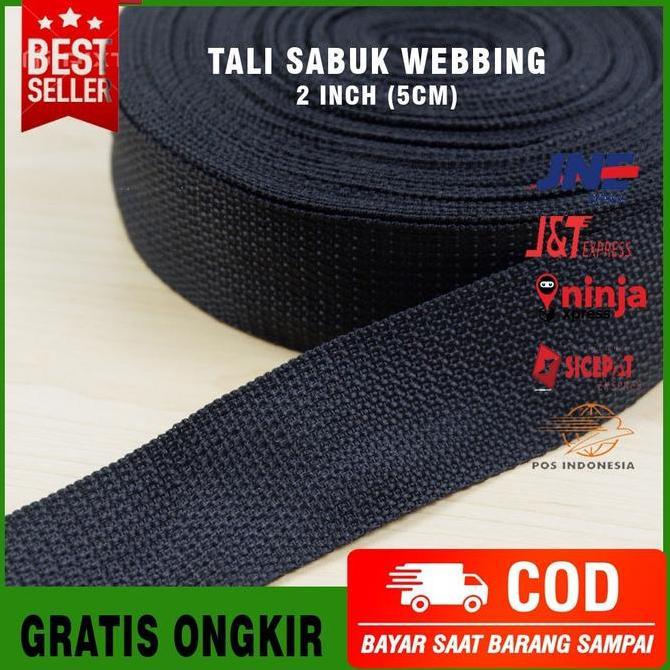Allthebest- Tali Webing Webbing Sabuk Per Roll Lebar 4 cm 2,2 cm 30 yard Bahan