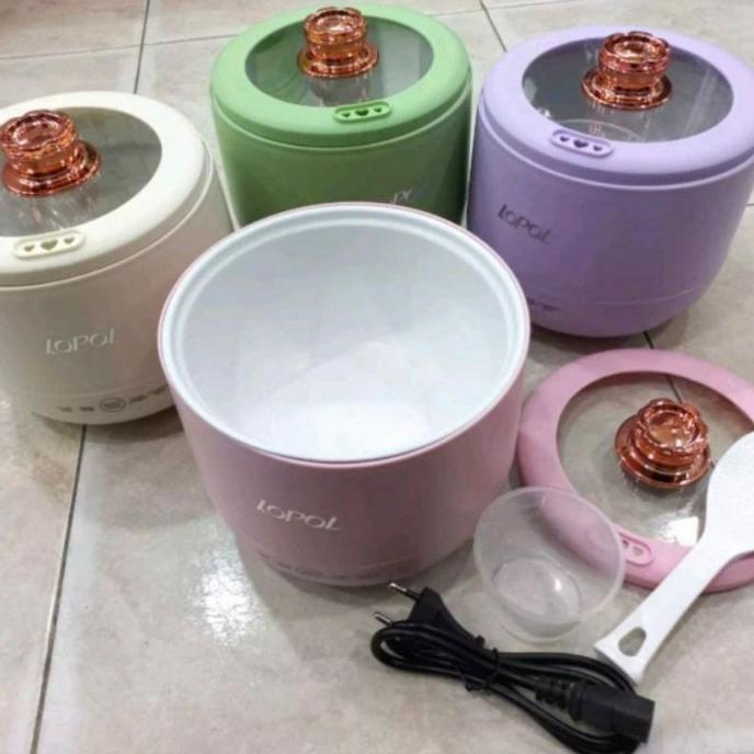 PROMO TERBARU Vishal Rice Cooker Mini 1.6L Portable Panci Elektrik Multifungsi Kecil
