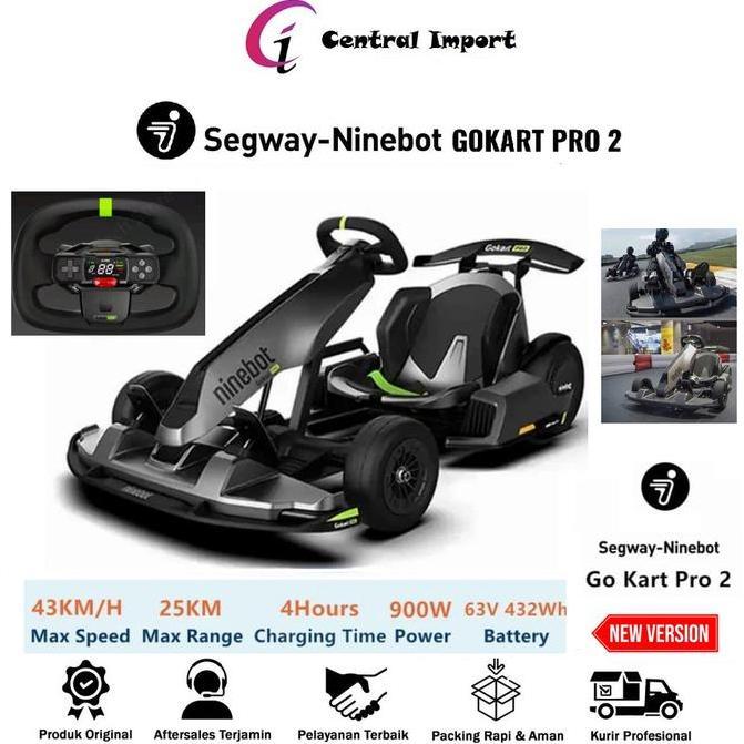 Terlaris Xiaomi Segway Ninebot Gokart Pro Versi 2 Fullkit With Ninebot Mini S-Max New Version - Segw