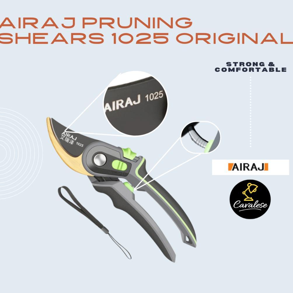[POP] AIRAJ Gardening Pruning Shears Gunting Dahan Ranting Taman Berkebun - AIRAJ 1025 Gold