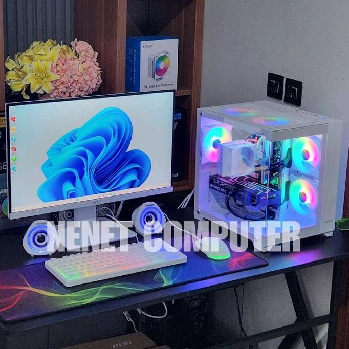 PC GAMING FULL SET Intel Core i5 10400F | RTX 3060 12GB | 16GB | LED 24" | NVMe HAP