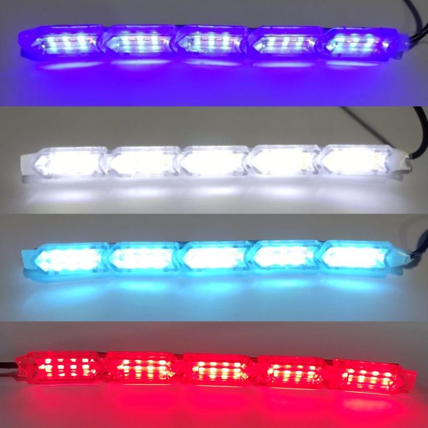 Lampu LED DRL running 2warna 15cm DRL alis kristal 15cm senja&sen