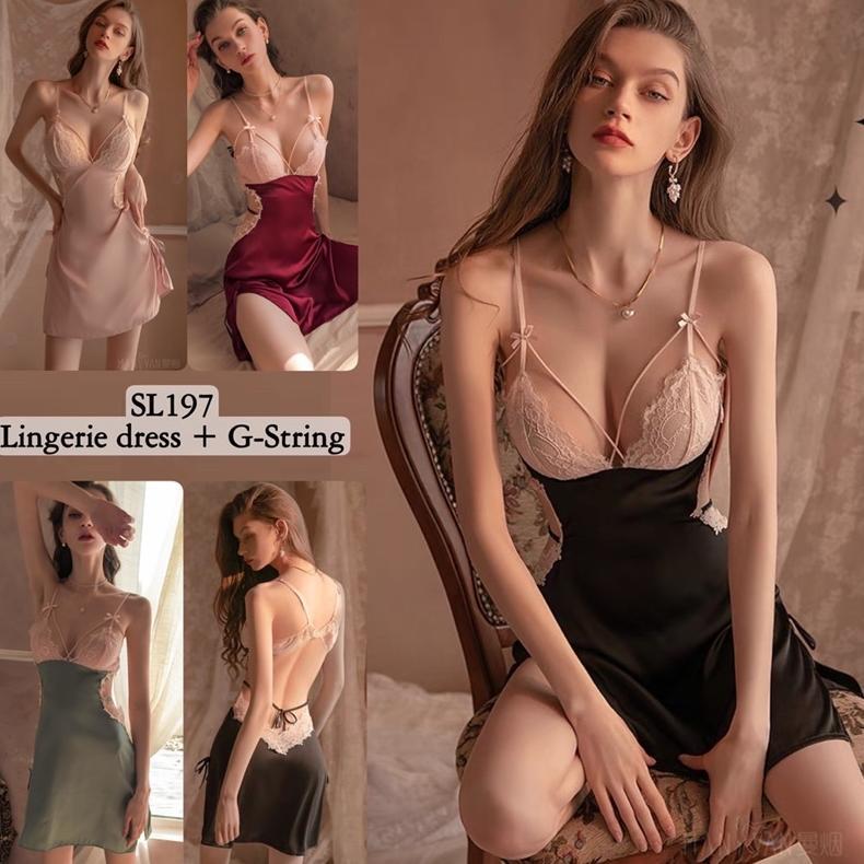 SATIN BAJU TIDUR WANITA / SATIN BAJU TIDUR SATIN SILK / SESERAHAN 197 LMM