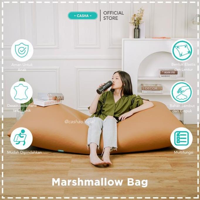 Promo CASHA Marshmallow Bag - Alas Duduk Besar Plastik Diskon