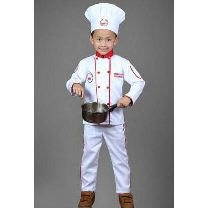 Ready baju koki/kostum koki/baju koki anak/baju profesi