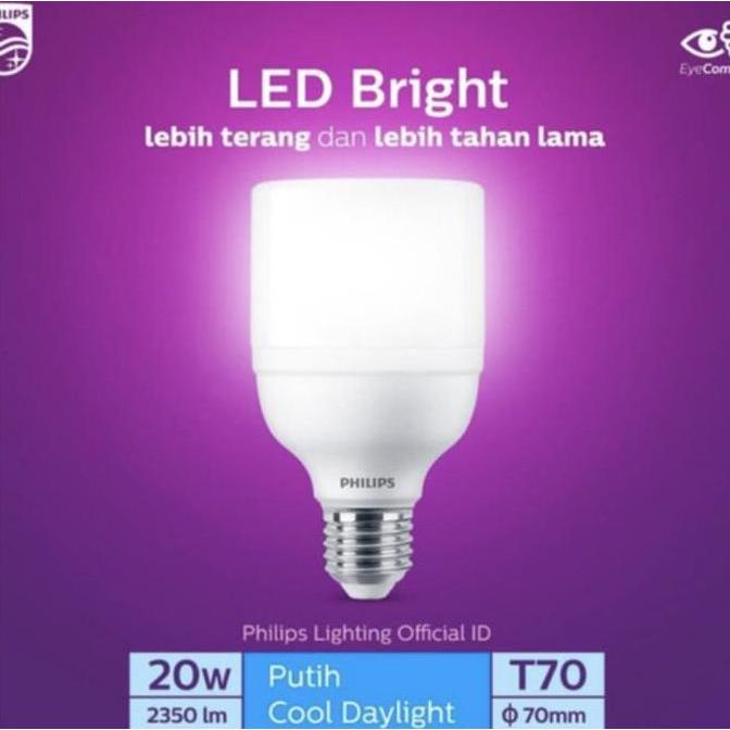 PHILIPS LED BRIGHT 20W PUTIH GROSIR LEBIH TERANG / LED 20Watt PHILIPS