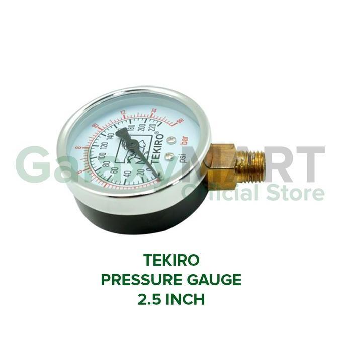 TEKIRO Pressure Gauge / Alat Ukur Tekanan Angin 2.5 Inch