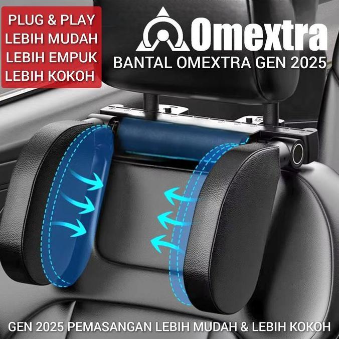 Bantal Omextra- Headrest Pillow Car 3 Generation- Bantal Mobil Omextra