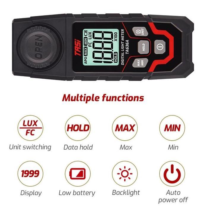 Pengukur intensitas cahaya lux meter-fotometer-luminometer-light meter