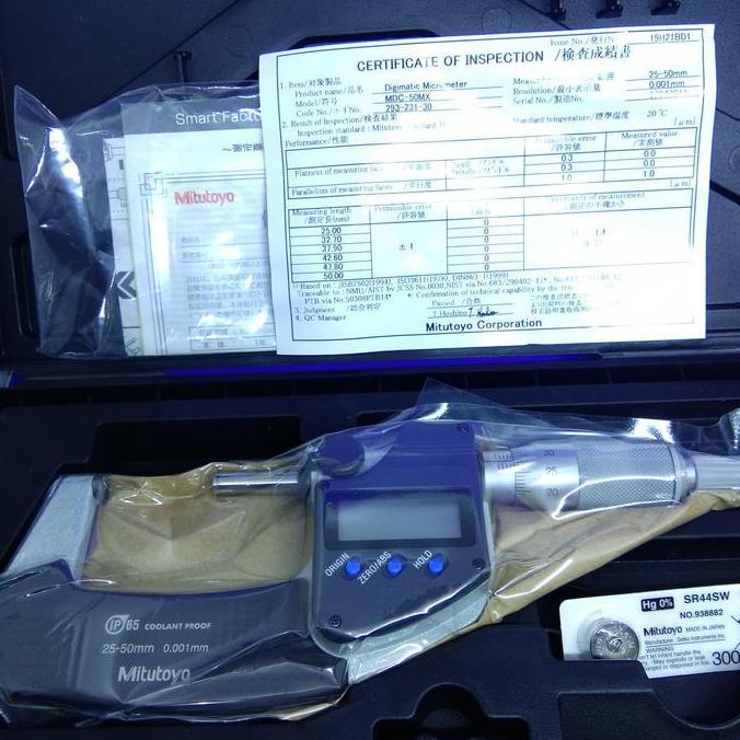 Mikrometer Mitutoyo Digital 25-50 mm original new.seri 293-31-30