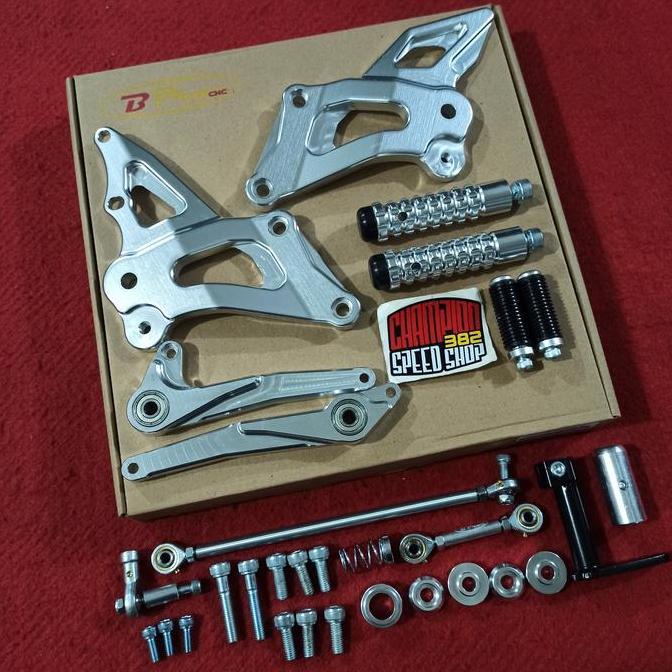 Footstep Step Underbone Racing BPRO 3D Silver Ninja 150 RR 150 150RR