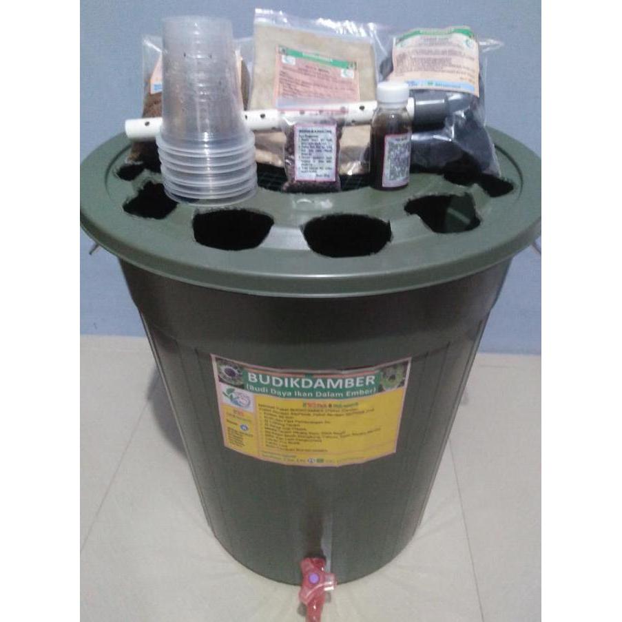 Paket Murah Standar Ember Sayuran Hidroponik Budikdamber 80 Liter