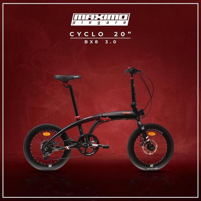 Terlaris Sepeda Lipat Maximo Piegare 20 Inch Cyclo Bx8 3.0 Outdoor