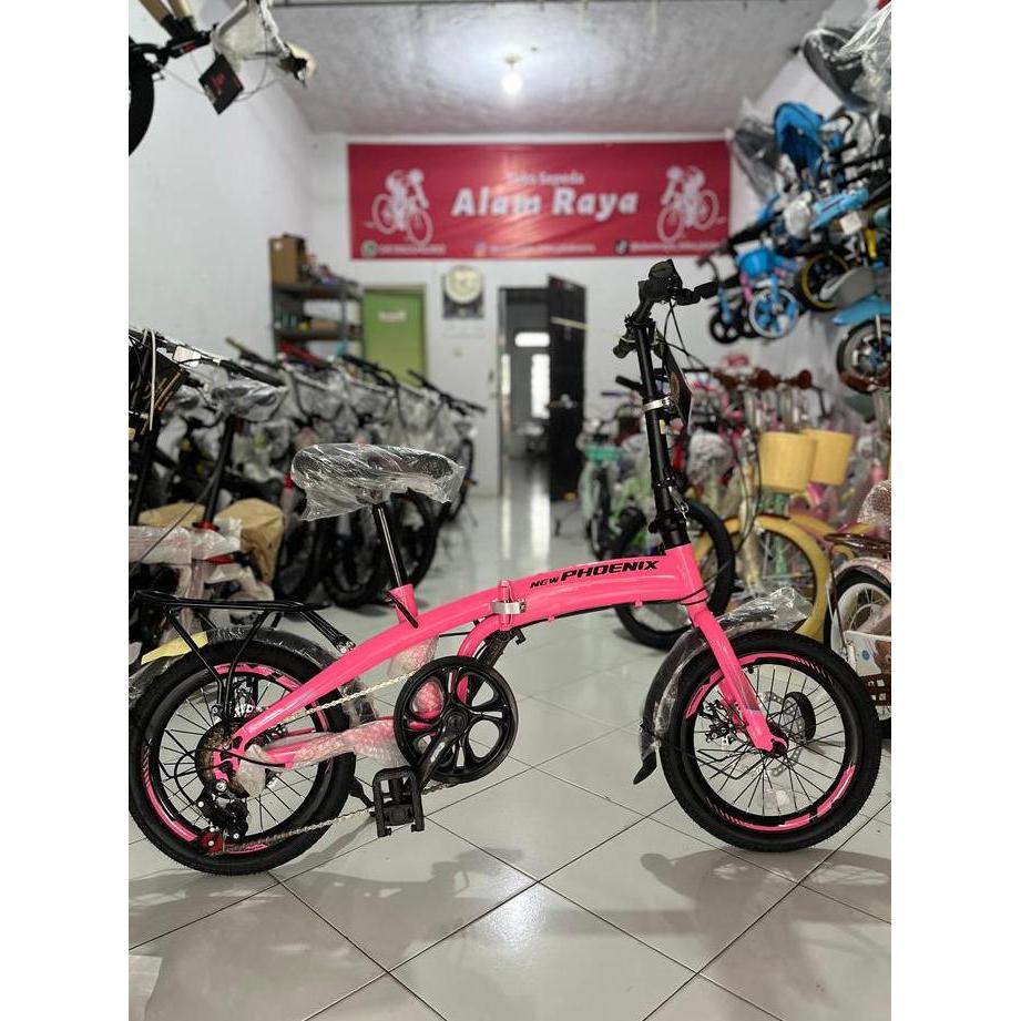 Terlaris Sepeda Lipat 16' New Phoenix 6656 7Speed