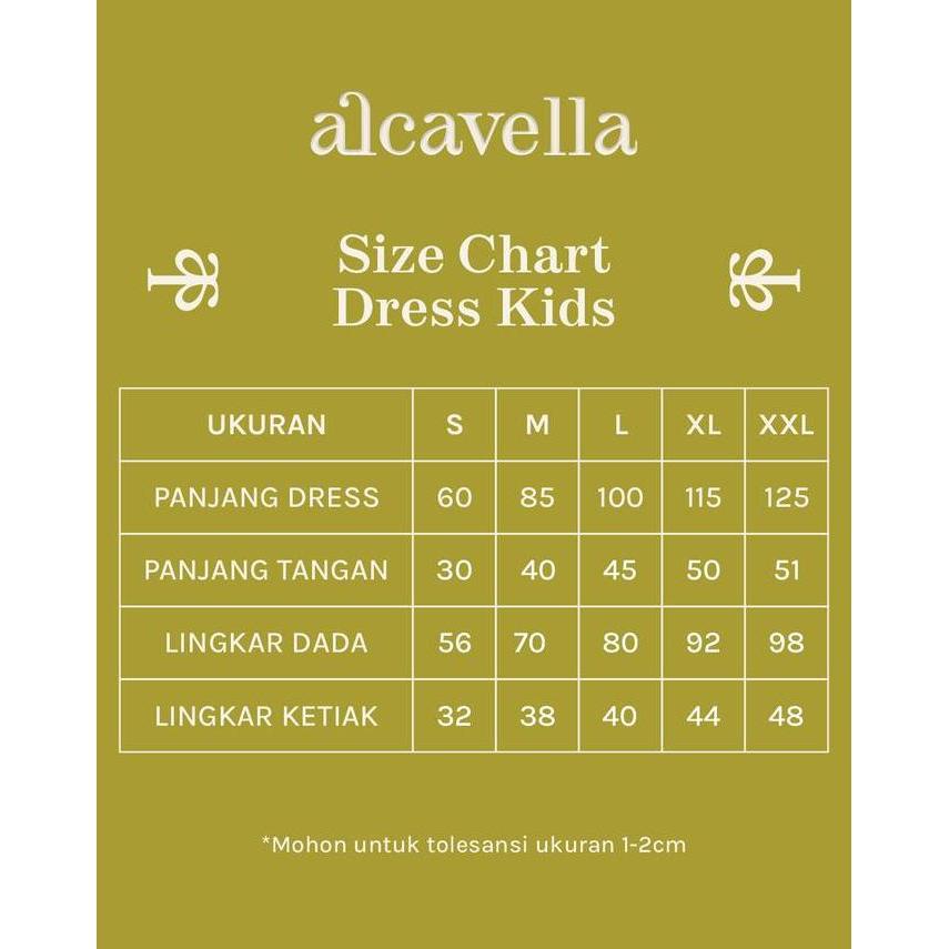Alcavella - Zyphara Kids Dress | Baju Gamis Anak Perempuan Elegan Best Quality