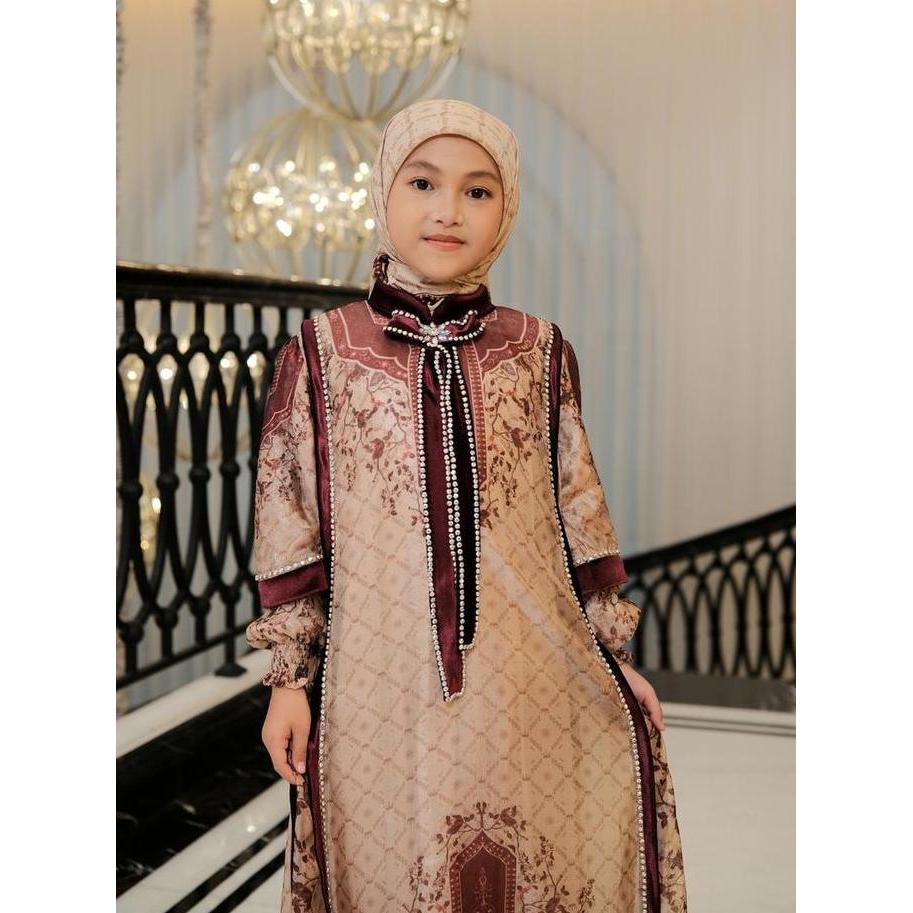 Alcavella - Zaneera Kids Dress Series | Baju Gamis Anak Perempuan Elegan Original
