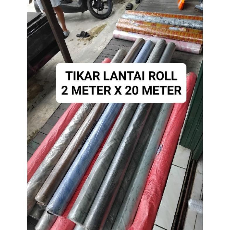 [ LEBAR 2 METER X 20 METER ] KARPET TIKAR LANTAI MOTIP YVNIL KAYU, MARMER, MINIMALIS PREMIUM