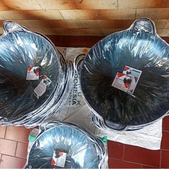 WAJAN BAJA ANTI LENGKET SEASONING 40CM Wok penggorengan anti lengket SAML