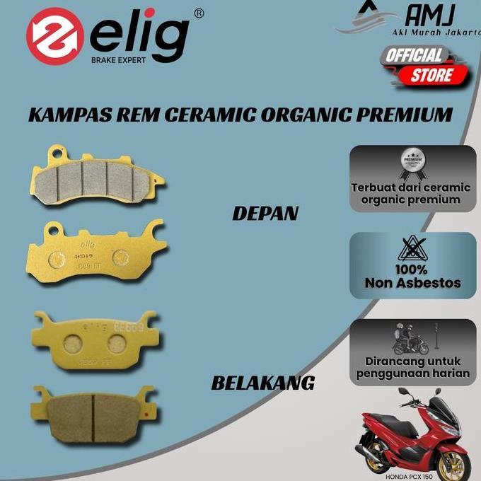 Elig Kampas Rem Depan Belakang Honda PCX 150 CBS EM164 - EM380