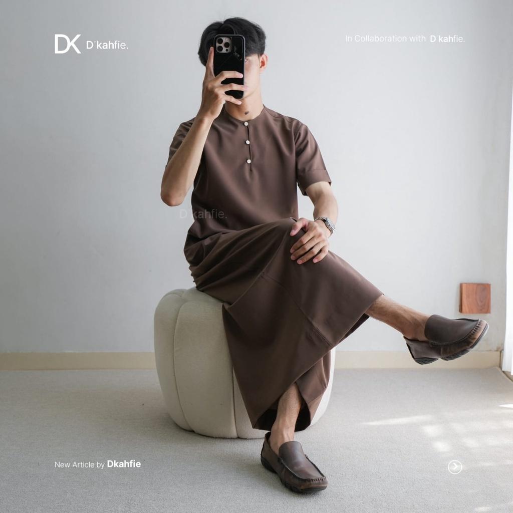 Dkahfie Abbas Short Sleeve Thobe Series 6.0 | Gamis Lengan Pendek | Gamis Pria Slimfit | Gamis Pria 