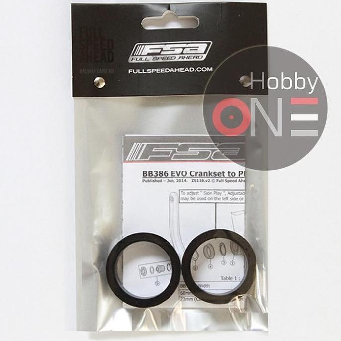 TERBARU FSA MW258A Bottom Bracket Spacer For 386 EVO Crankset To BB30 BB30A
