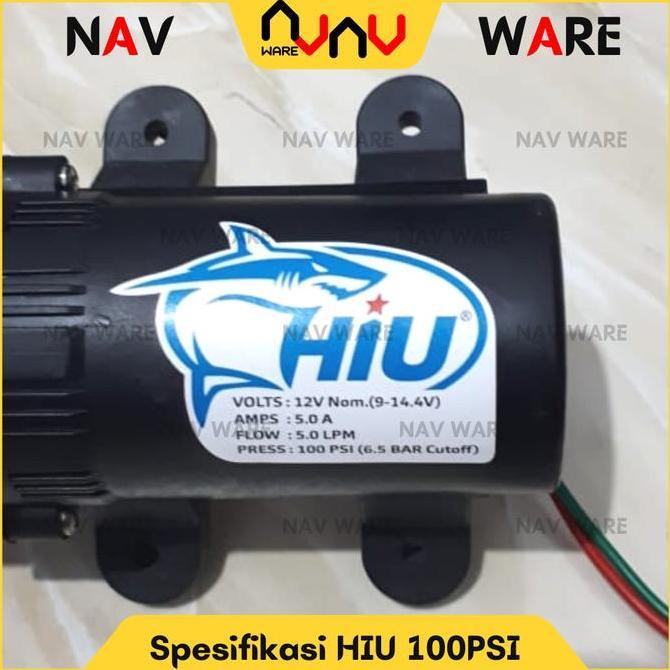 Pompa Air DC 12V HIU Original 100Psi High Pressure Sprayer Pertanian