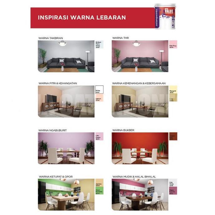 Cat Tembok & Plafon ASIAN PAINT APKO VALUE Super Putih White 25kg PAIL