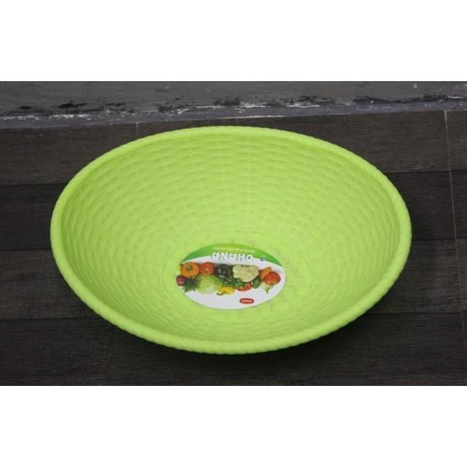 B bak baskom wadah pelastik plastik sayur tempat OHANA OVAL buah anyam