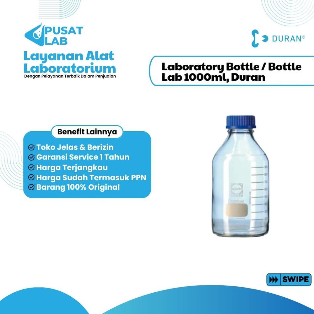 Ready Botol Laboratorium Duran 1000ml Kaca Din Thread