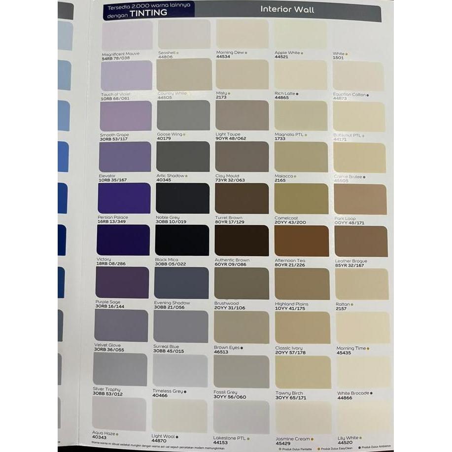 DULUX WEATHERSHIELD CAT TING TING [2.5L] / CAT TEMBOK DULUX