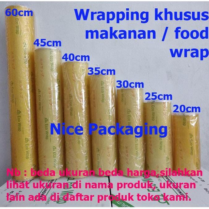 Plastik wrapping makanan / food wrap uk 60cm