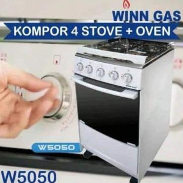 Winn Gas Kompor Standing 4 Stove + Oven W-5050A W 5050 Oven Kompor DVS