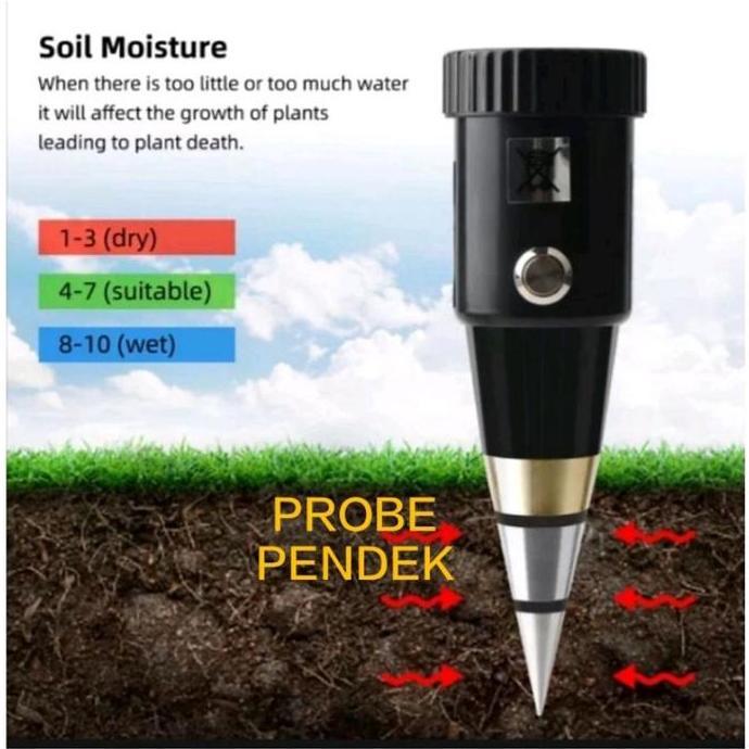 PH METER TANAH TIPE VT-05 ( SOIL PH METER VT 05 ) LOGAM ALAT DIGITAL PENGUKUR PARAMETER DETEKSI UKUR