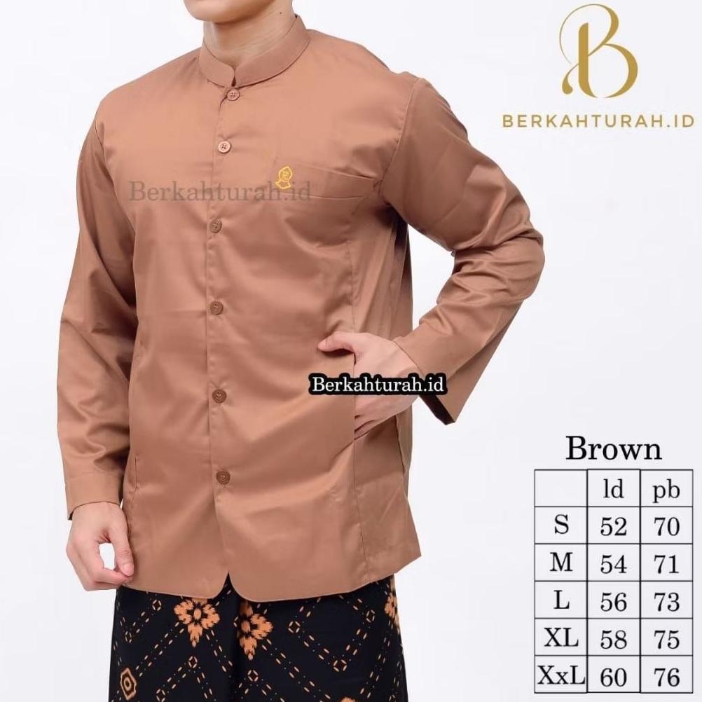 RECOMMENDED BAJU MUSLIM KOKO HAIBAH TEROMPAH SEMI JAZ KOKO PRIA DEWASA LENGAN PANJANG TOYOBO PREMIUM