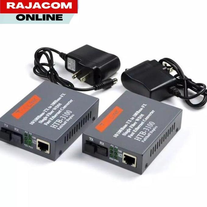 Netlink HTB 3100 Fiber Optic To Lan Media Converter A+B 1Set Net Link