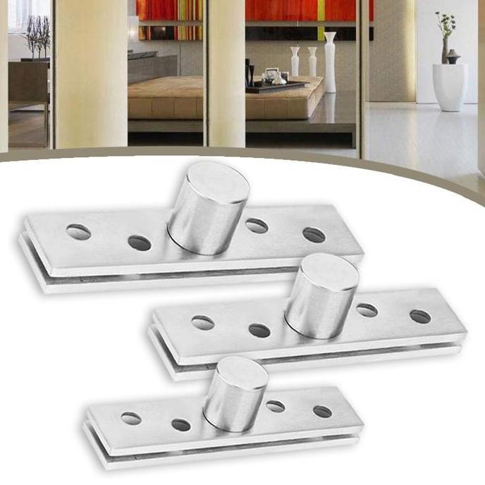 MVRN Engsel Pivot Jendela Stainless Steel Engsel Putar 360 Derajat L Engsel Pivot Jendela Engsel Piv