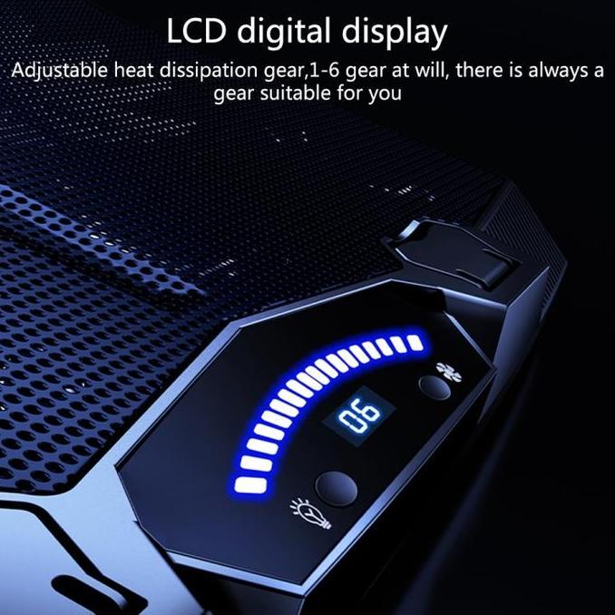 BENKS SR08 Cooling Fan Cooler Pad Holder Stand Pendingin Kipas Laptop Ready