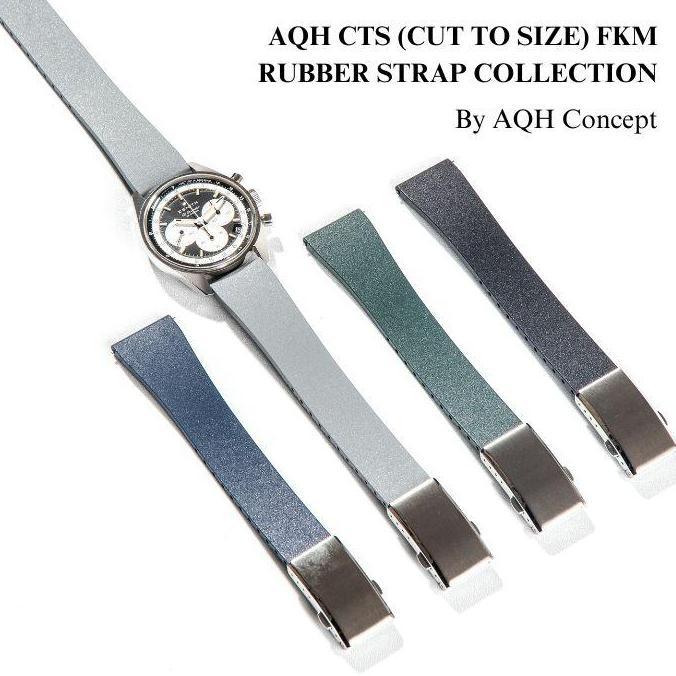 New Aqh Rubber Watch Strap / Tali Jam / Rubber Jam Tangan / Tali Jam Rubber / Rubber Strap